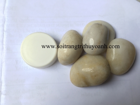 Sỏi trắng bóng trang trí tiểu cảnh nội thất