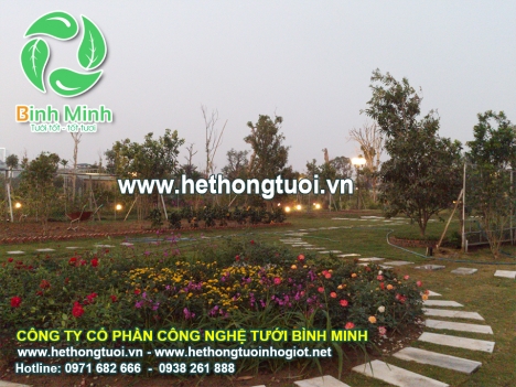 Tưới sân vận động, tưới tự động chung cư, tưới biệt thự, tưới cỏ biệt thự, tưới cảnh quan biệt thự