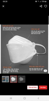 Khẩu trang 4D Mask kf94 giá sỉ, giasib8q9