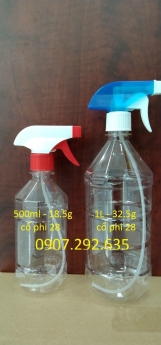 sản  xuất chai lọ trong suốt 500ml-1l sẵn kho