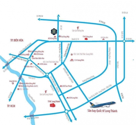 MỘT DỰ ÁN TỌA LẠC NGAY VÀNH ĐAI KINH TẾ PHÍA ĐÔNG CỦA TP BIÊN HÒA VÀ TRONG LÒNG TRUNG CHUYỂN THƯƠNG