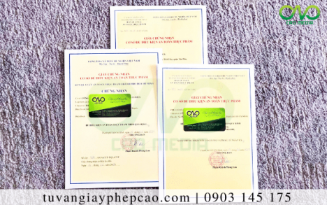 Giấy phép an toàn thực phẩm cho cơ sở sản xuất cá thu đóng hộp