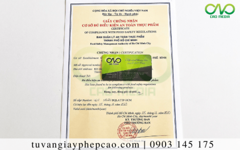 Xin giấy phép ATTP cơ sở sản xuất cá saba ngâm đóng hộp