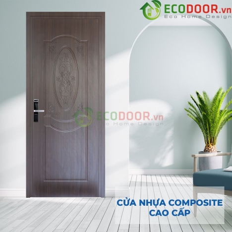 Cửa nhựa vân gỗ chống cháy chậm cháy tại Saigondoor