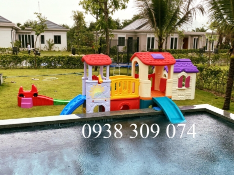 Bộ cầu trượt 2 khối nhập khẩu
