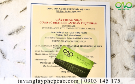 Dịch vụ xin giấy phép ATTP cơ sở sản xuất ba rọi xông khói 