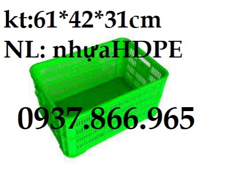 Giá sọt nhựa rỗng đựng hàng đông lạnh,Sọt nhựa đựng thực phẩm, sọt nhựa 3T1