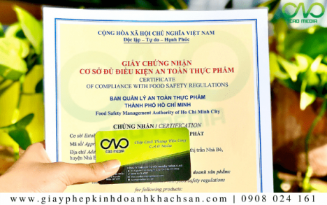 Giấy phép an toàn thực phẩm cơ sở sản xuất bánh hỏi khô
