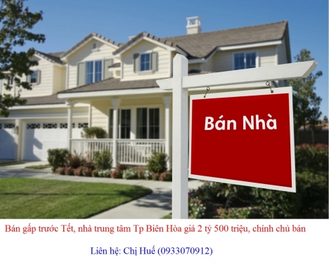 Bán nhà Tp Biên Hòa, P Quang Vinh giá 2 tỷ 7/ 120m2, sổ hồng, chính chủ bán