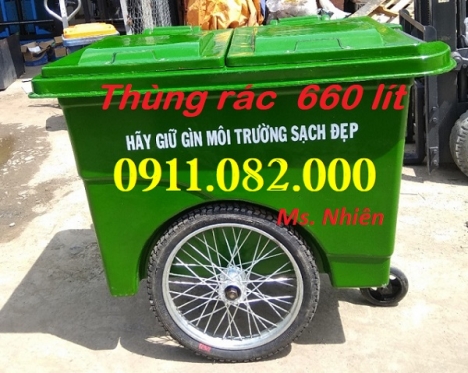 Bán thùng rác 120 lít 240 lít 660 lít sỉ lẻ- thùng rác y tế, thùng rác đạp chân giá rẻ- lh 091108200