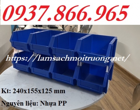 Hộp nhựa cơ khí, khay đựng ốc vít trong nhà máy, Khay nhựa A6, giá khay  đựng linh kiện