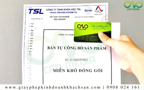 Kiểm nghiệm và công bố sản phẩm miến khô [TOÀN QUỐC]