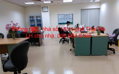 Cho thuê 45 và 95m2VP tại tòa nhà VP 9 tầng số 11 Thái Hà, Chính chủ, giá rẻ, DV tốt. LH 0986646169