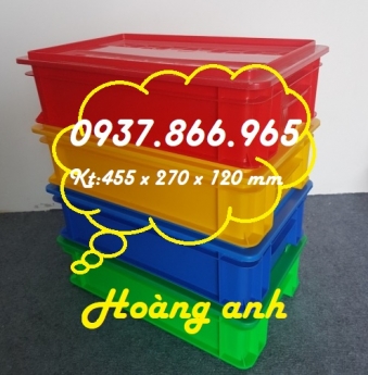 Giá khay nhựa b2 có nắp dùng trong cônghiệp, thùng nhựa đặc, khay nhựa công nghiệp