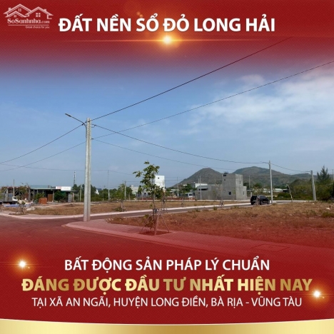 Bán nhanh lô đất Huyện Long Điền gần biển Long Hải, giá tốt cho anh em đầu tư lâu dài