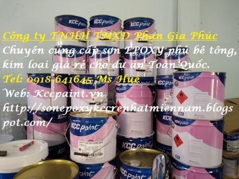 sơn phủ epoxy kcc giá rẻ nhất etT5660-RAL9010 Pure White