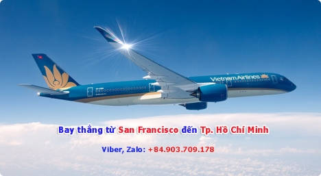 Vé máy bay thẳng từ Mỹ về Việt Nam hãng Vietnam Airlines