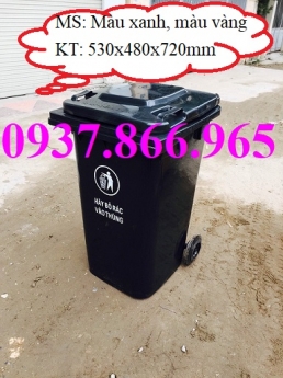 Thùng rác trường học, thùng rác tại xí nghiệp, thùng rác công cộng, xe gom rác 120l