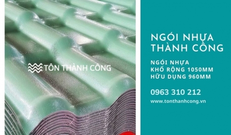 Ngói Nhựa PVC ASA chất lượng, giá tốt - Tôn Thành Công