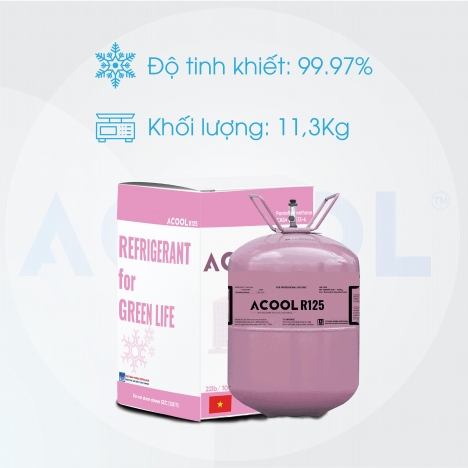 cung cấp gas lạnh Việt R125 loại 11,3kg/bình