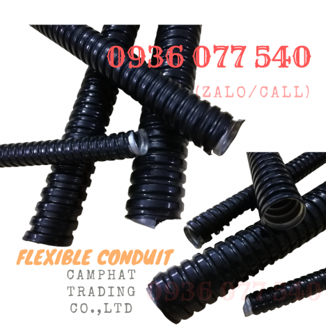 Ống ruột gà lõi thép bọc nhựa PVC phi 3/8'' (ID13 - OD16)