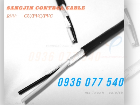 Cáp Sangjin - Cáp điều khiển 2C x 0.5 MM2 - CU/PVC/PVC
