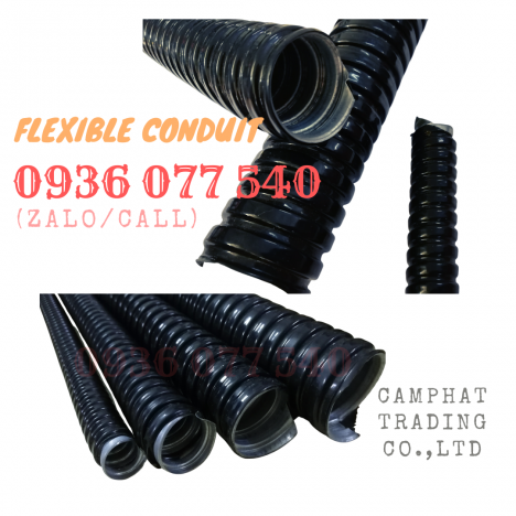 Ống ruột gà lõi thép bọc nhựa PVC phi 3/8'' (ID13 - OD16)