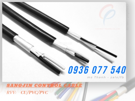Cáp Sangjin - Cáp điều khiển 2C x 0.5 MM2 - CU/PVC/PVC