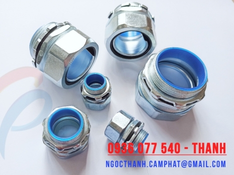 Đầu nối ống ruột gà vào tủ điện, hộp box, ... Đầu nối răng ngoài DPJ