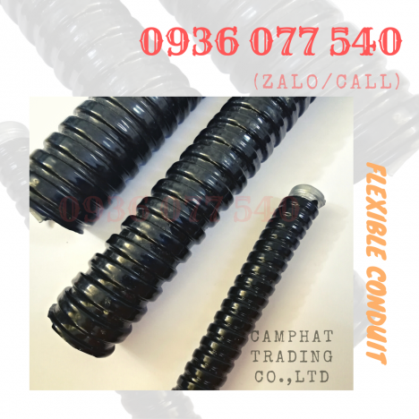 Ống ruột gà lõi thép bọc nhựa PVC phi 3/8'' (ID13 - OD16)