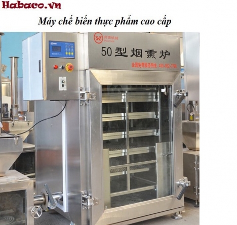 Lò xông khói xúc xích 100kg 1 mẻ 0983278686