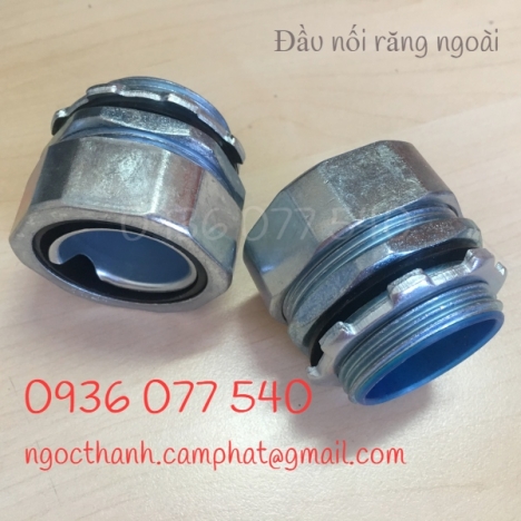 Đầu nối ống ruột gà 3/8'' - Đầu nối ren ngoài - Flexible conduit connector