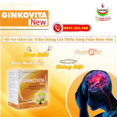 GINKO VITA NEW - GIẢM ĐAU ĐẦU HIỆU QUẢ