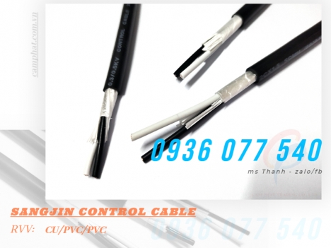 Cáp Sangjin - Cáp điều khiển 2C x 0.5 MM2 - CU/PVC/PVC