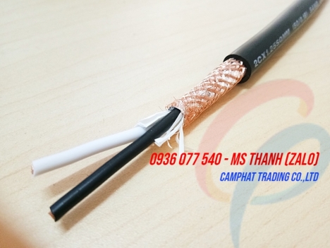 Cáp Sangjin - Cáp điều khiển có lưới chống nhiễu 2C x 0.5 MM2 - RVVP