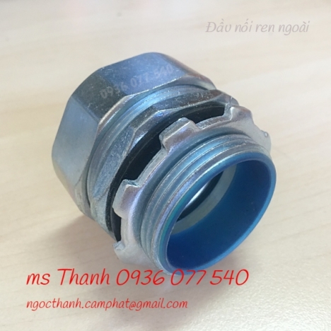 Đầu nối ống ruột gà 3/8'' - Đầu nối ren ngoài - Flexible conduit connector