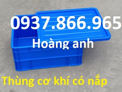 Hộp nhựa đặc cơ khí, khay nhựa B8 dùng trong nhà máy, hộp nhựa công nghiệp