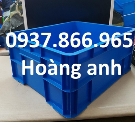 Hộp nhựa đặc cơ khí, khay nhựa B8 dùng trong nhà máy, hộp nhựa công nghiệp
