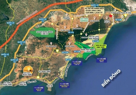 ĐẤT PHAN HIỆP NGÃ TƯ LIÊN HUYỆN CÁCH BIỂN 3KM GIÁ CHỈ 150K/M2