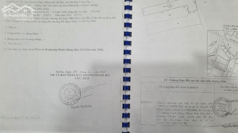 Bán nhà mặt tiền kinh doanh đường Huỳnh Tấn Phát, trung tâm TP Bà Rịa; 265m2 giá chỉ 8.48 tỷ.