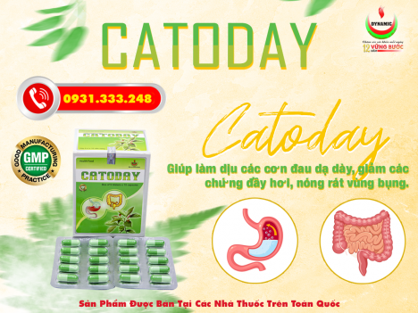 CATODAY -  GIẢM ĐAU DẠ DÀY HIỆU QUẢ