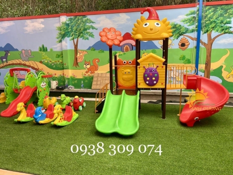 20 mẫu cầu trượt liên hoàn dành cho bé mầm non