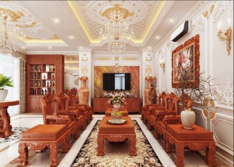 DỊCH VỤ THI CÔNG TRẦN THẠCH CAO CỔ ĐIỂN, TÂN CỔ ĐIỂN