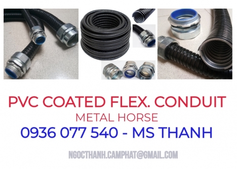 Ống ruột gà lõi thép bọc nhựa PVC 1'' (ID25 - OD31)