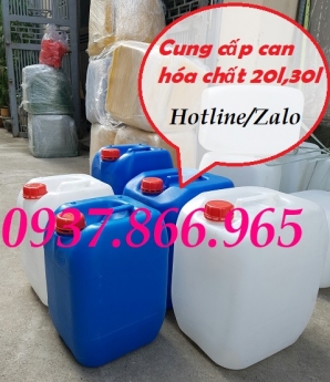 Can nhựa đựng dung dich lỏng cũ, can nhựa 30l, can nhựa cũ, can nhựa HDPE, can nhựa hóa chất