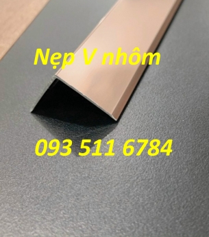 Nẹp nhôm góc tường - Nẹp góc tròn inox