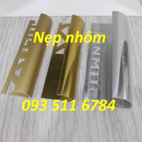 Nẹp nhôm góc tường - Nẹp góc tròn inox