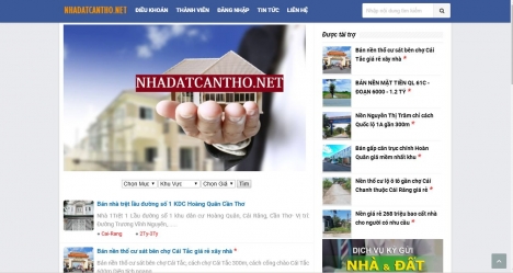 Đăng tin rao bán nhà đất Cần Thơ và Miền Tây miễn phí