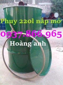 Phuy dùng làm bàn trang trí, phuy sắt đựng dung dịch lỏng, cung cấp phuy sắt toàn miền bắc