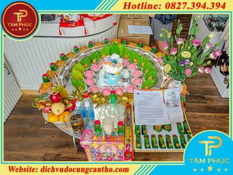 Các mẫu mâm cúng đầy tháng cho bé đẹp mắt tại Cần Thơ